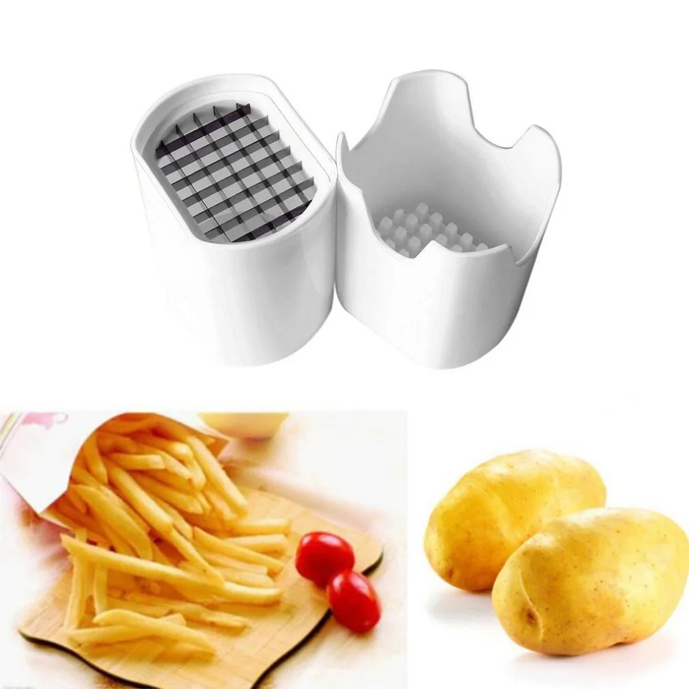 Potato Chips Cutting Box Press Cutter Cup Plastic Slicer Chopper Chips