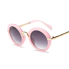 Mearknon Новое поступление круглый прекрасные солнечные очки для детей девочек модные очки защитные очки детские очки розовый цвет