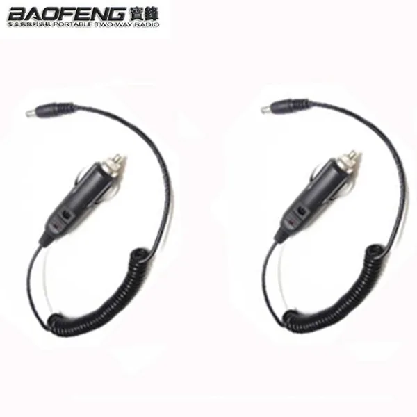

2PCS battery Cable Line Baofeng Uv-5r Car Charge For UV-82 UV-5RE uv-9r UV-XR Uvb2 Plus TG-UV2 charger Walkie Talkie Accessories