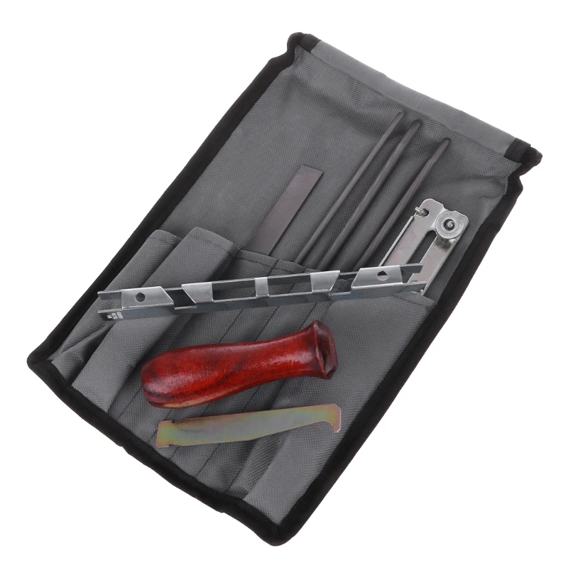 

8Pcs/Set Chainsaw Sharpening Kit File Too Set Guide Bar Flat File Depth Gauge