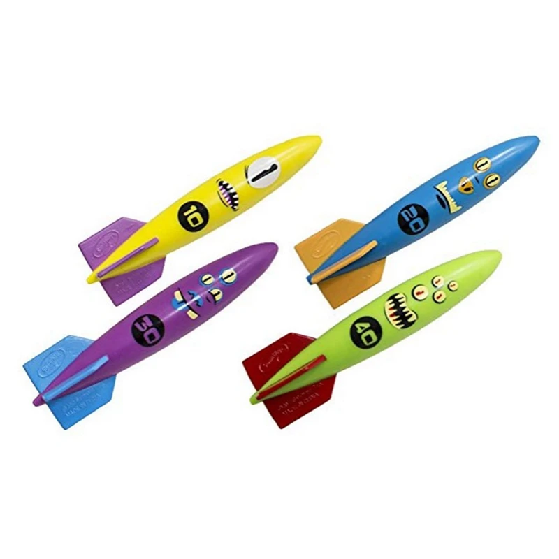 Одежда заплыва Дайвинг бросали игрушки имитация Торпедо в форме ракеты летние пляжные детские Подводные Игры Подводные ракеты игрушечные