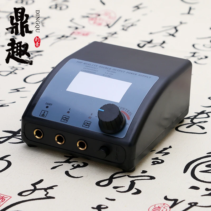 

New Style Tattoo Double Power Supply Latest ForTattoo Machine Professional Speed Control LED Light Tattoo Accessorie TPS001