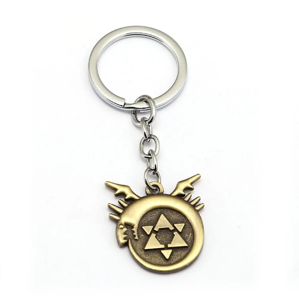 

Fullmetal Alchemist Keychain Edward Homunculus Logo Anime Key Ring Holder Men Car Women Bag Key Chain Pendant Chaveiro Jewelry