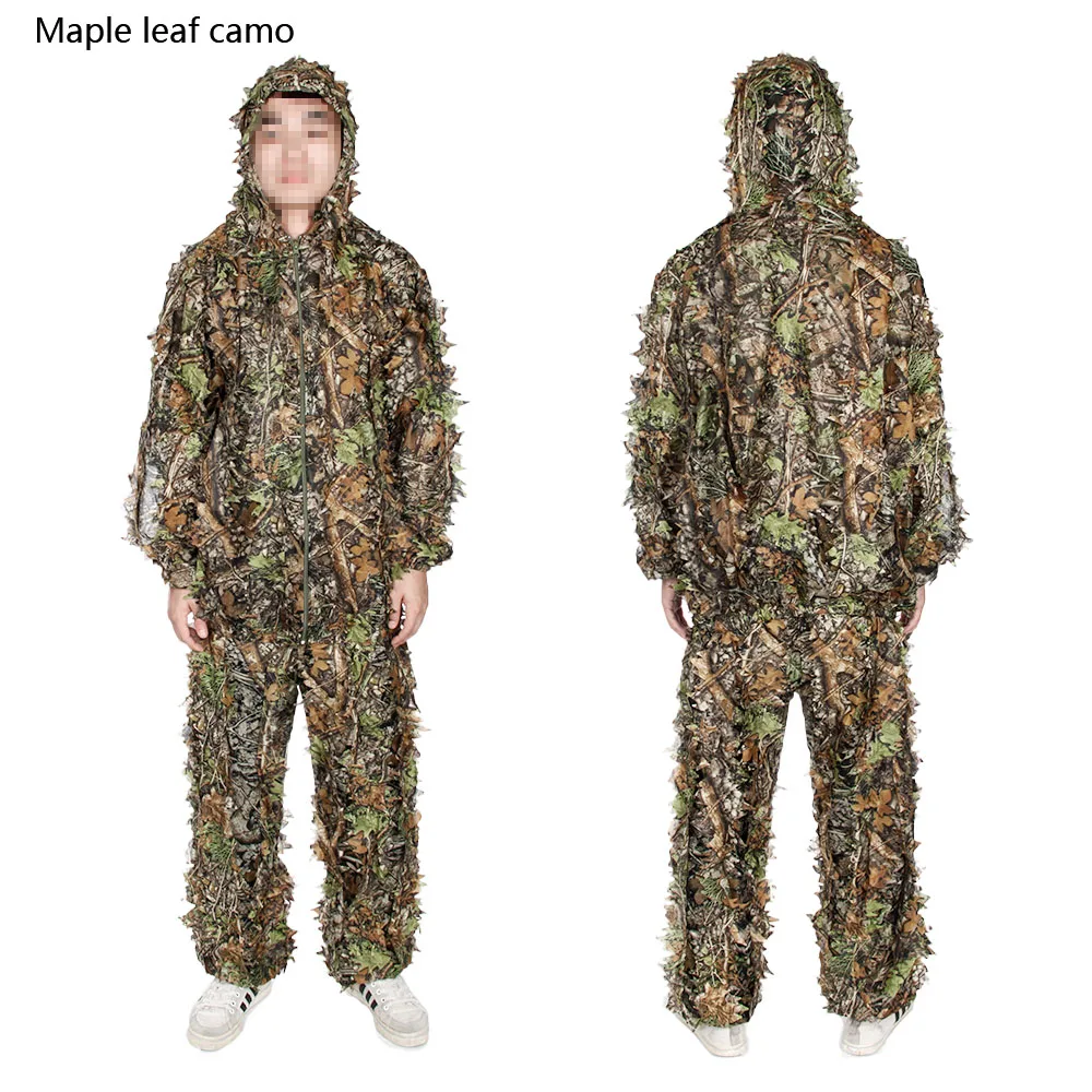 Tactical Free Size pongee Camouflage Suits Paintball Accessory OS34
