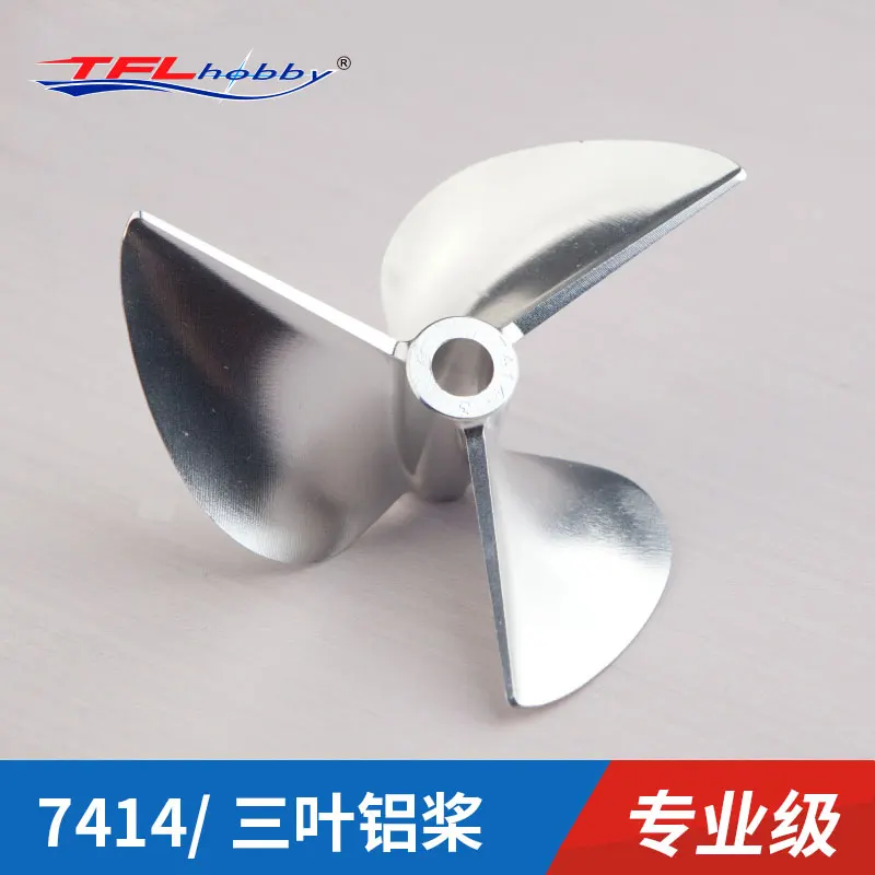 

TFL Genuine Parts! Professional Version 6.35mm 3 blade 74 CNC Aluminium Propeller for RC Electric Boat