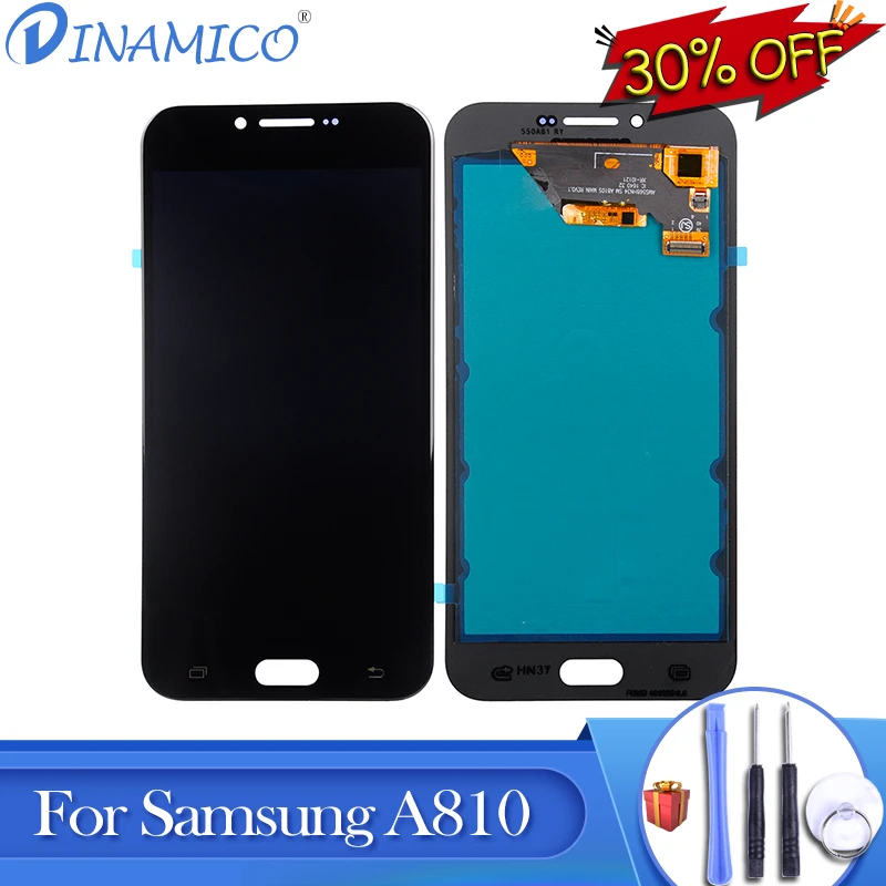 

Dinamico Promotion A8 2016 Lcd Touch Screen Digitizer Assembly For Samsung Galaxy A810 Lcd SM-A810 A810 Display Free Shipping