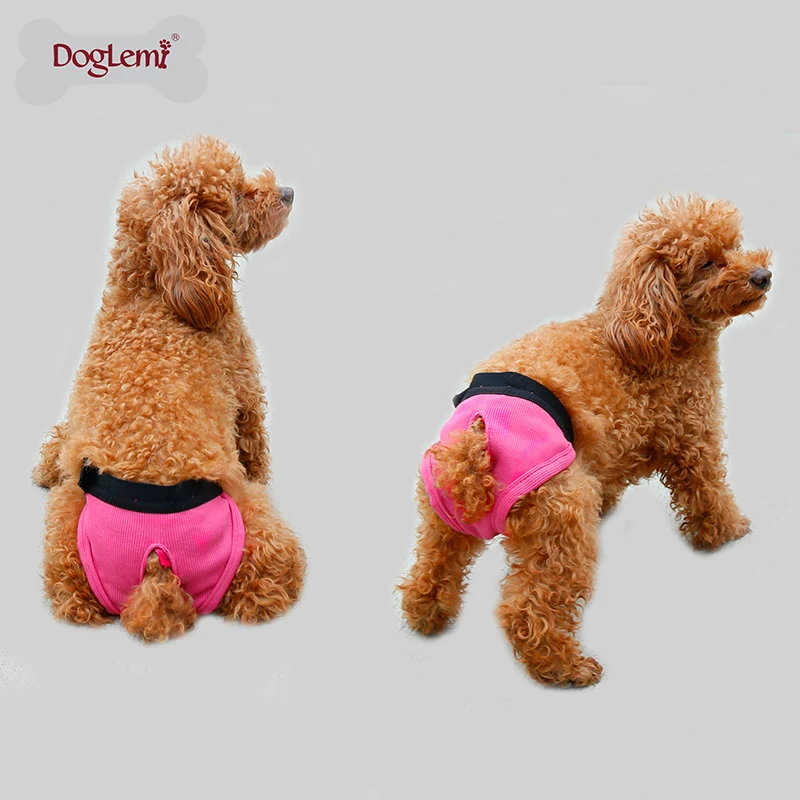 DogLemi женские гигиенические однотонные подгузники для собак и щенков короткие