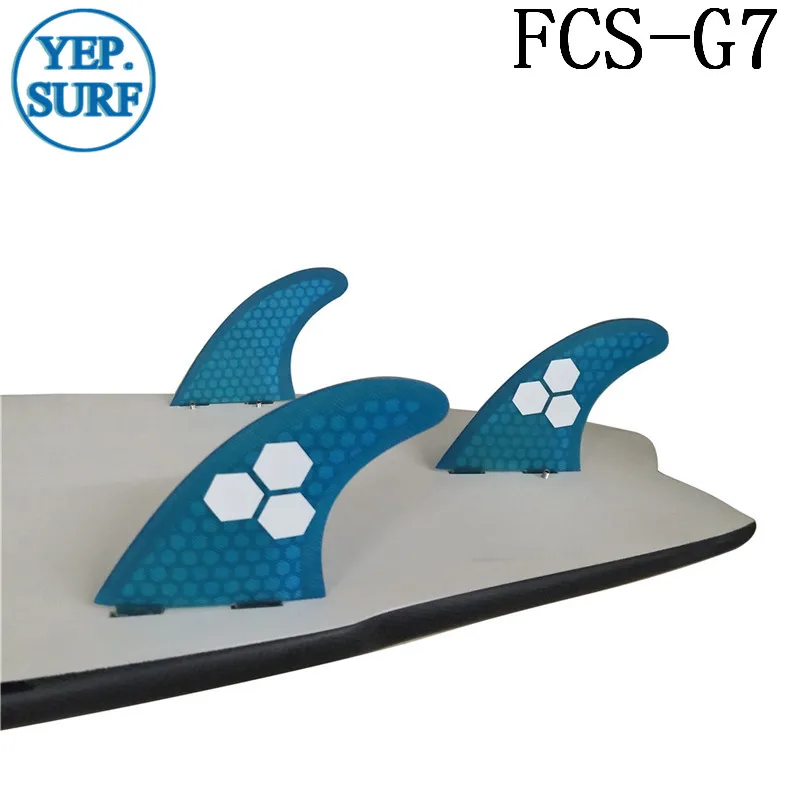 Плавник для серфинга FCS G7 Fin сотовый плавник доски синий цвет квилhas thruster