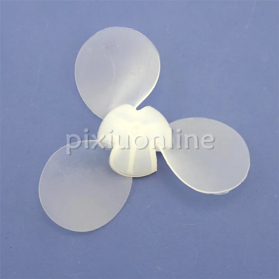5pcs J643 Transparent ABS and Soft Rubber 73mm Model Toy Making Cooling Fan Blade