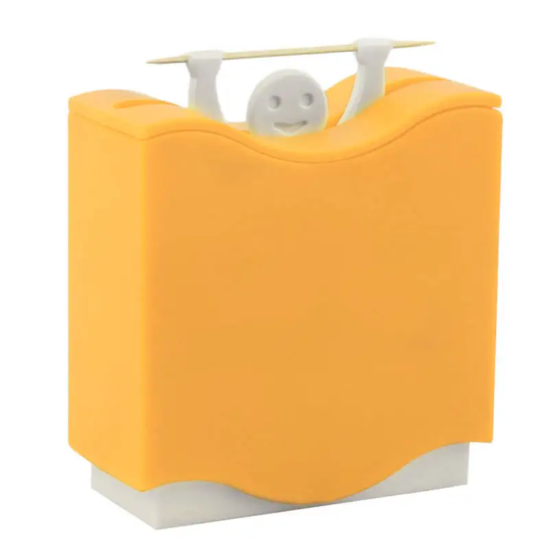 

DoreenBeads Plastic Automatic Toothpick Holder Unique Pattern Home Use Table Accessories Toothpick Box Random Color 1PC