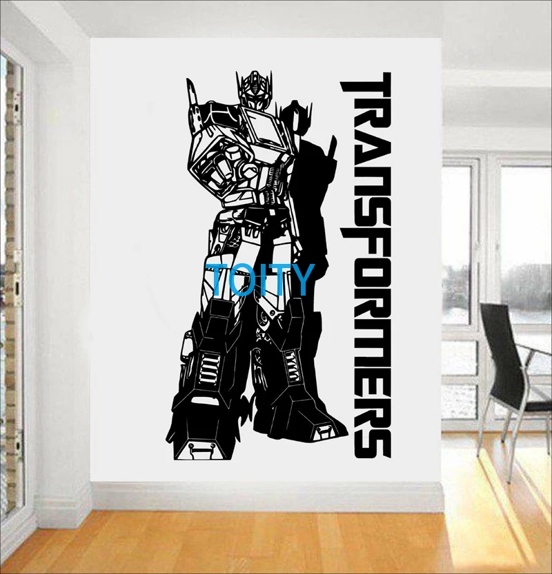 Optimus Prime Wall Decal Transformers Vinyl S G1 Autobot Movie Poster Boy Room Decor Art Mural