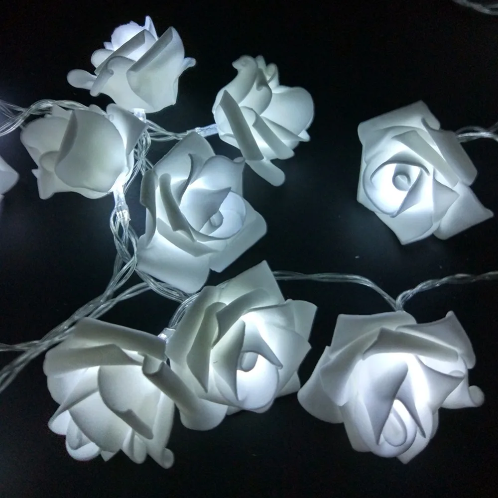 cheap 1m 10 pcs roses string lights warm white (1)