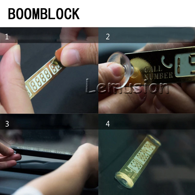 

BOOMBLOCK parking card for lada granta vesta kalina Toyota corolla avensis rav4 yaris auris Camry c-hr Car styling stickers