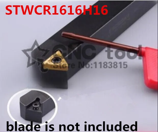 

STWCR1616H16/ STWCL1616H16 Metal Lathe Cutting Tools Lathe CNC Machine Turning Tools External Turning Tool Holder S-Type STWCR