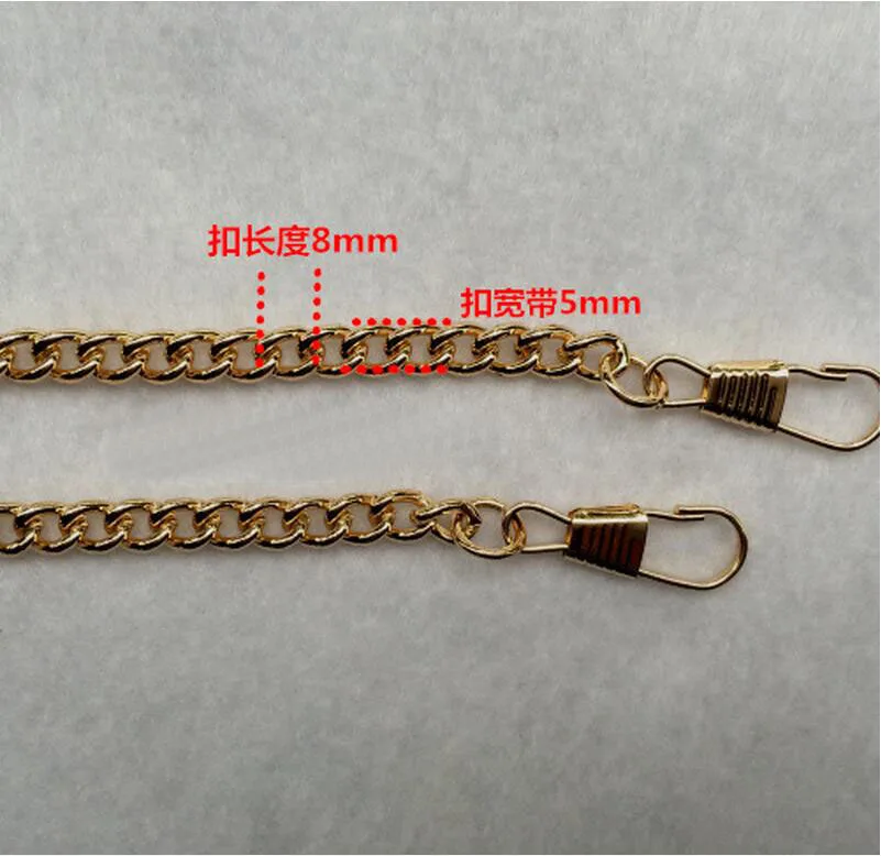 1pcs 120cm Sideways bags chain Vintage Metal Shoulder Strap Chain purse DIY Sewing handmade Bag part Cords purse handle AU294