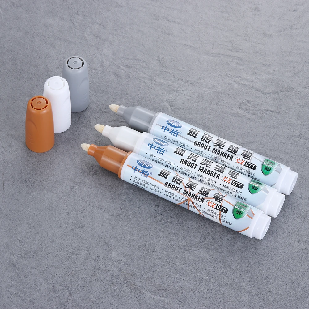 

1PC Kitchen Shower Bathroom Paint Cleaner Waterproof Tile Pen Gap Repair Refill Grout Refresher Fit for Floors Walls Hand Tools