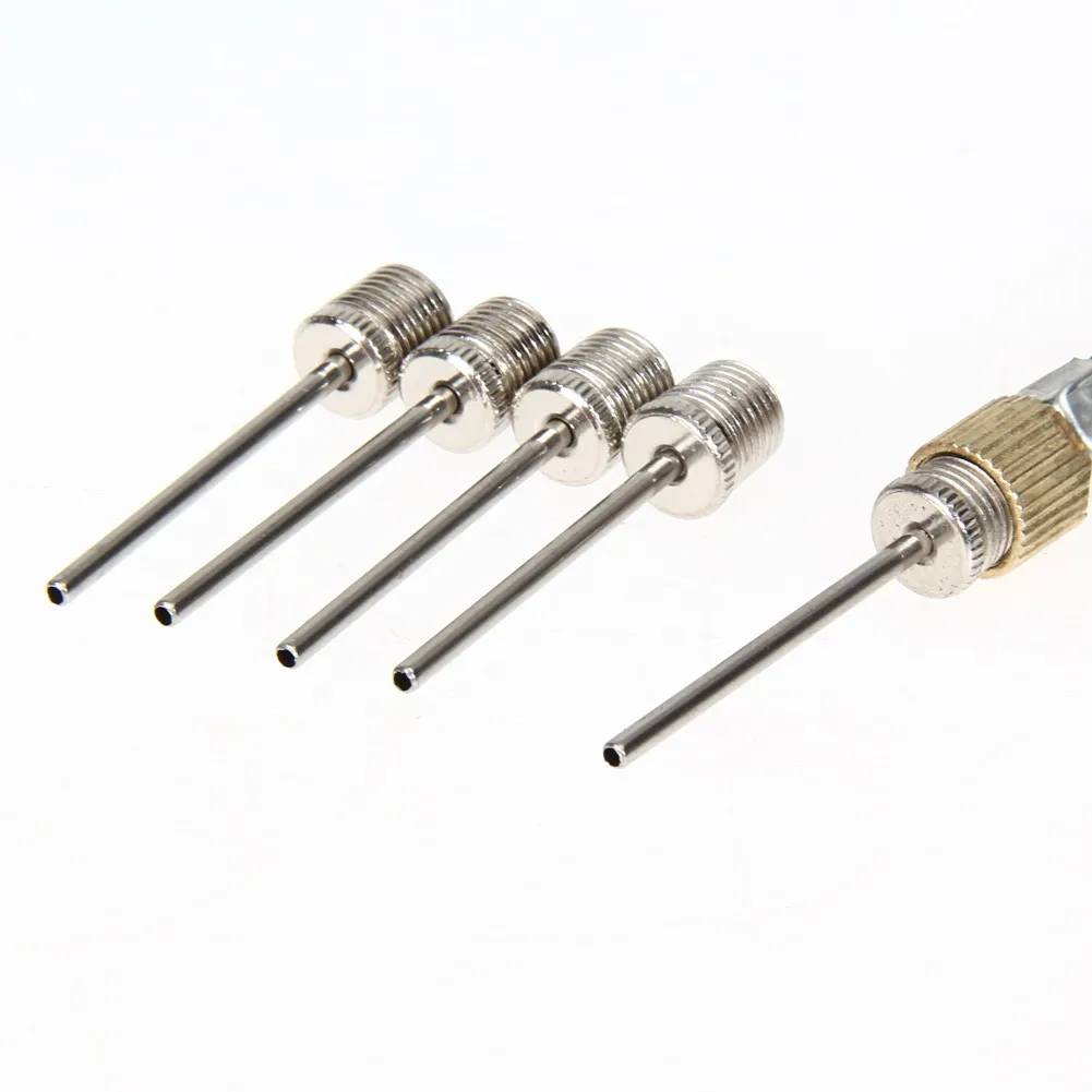 5 x Ball Inflating Pump Needles Plus Airbed Nozzle Plus Felixible Airhose