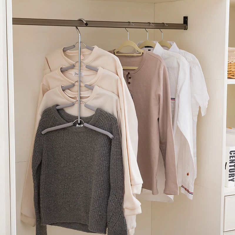 tiered shirt hangers