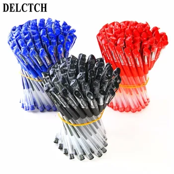 

DELVTCH 30PCS/set 0.5mm Red Blue Black Ink Gel Pen Signature Sign Pens office School Student Stationery Writing Supplies Gift