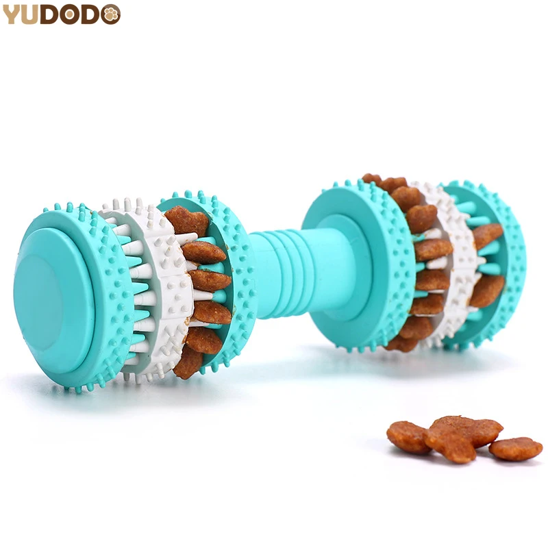 4 Colors Teeth Cleaning Dog Chew Toy Non Toxic Soft Rubber Bite