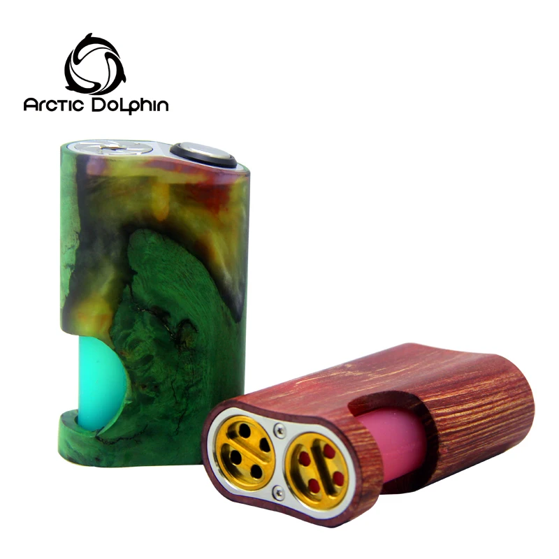 Arctic Дельфин Amber стабилизированной древесины Squonk Mod Squonker электронная сигарета Питание от одной батареи 18650