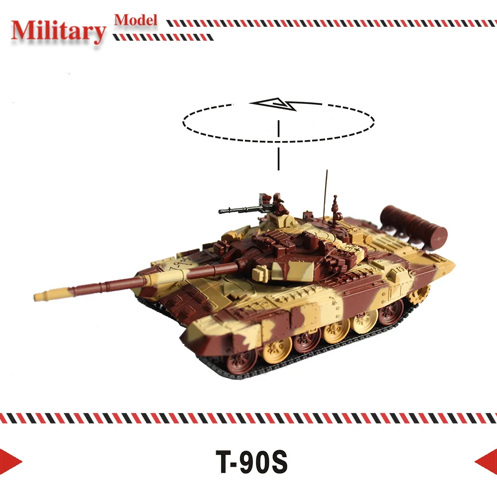 Литье под давлением 1: 72 Масштаб T-90S военные модели танков литые статические армейские модели танков игрушки для коллекционного подарка