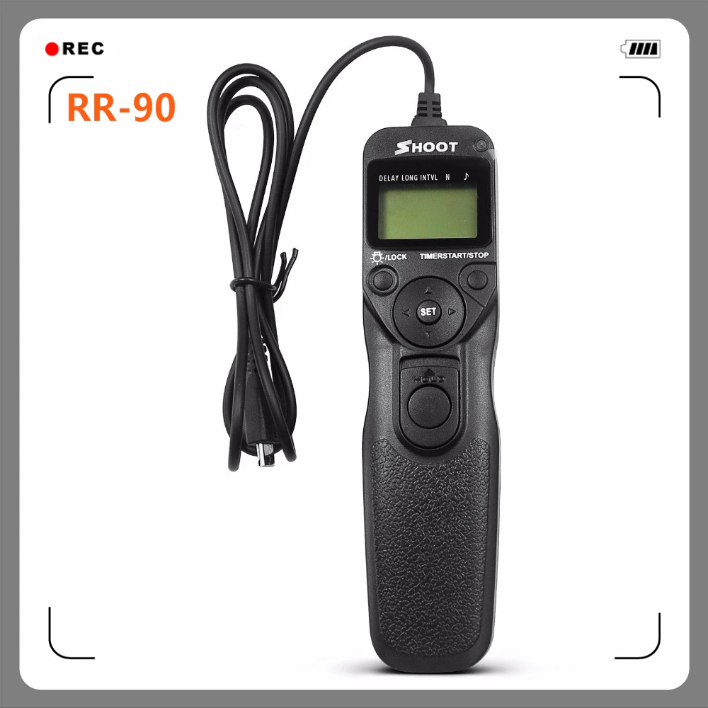 NEW SHOOT RR 90 LCD Timer Remote Shutter for Fuji Fujifilm X T1 X M1 X