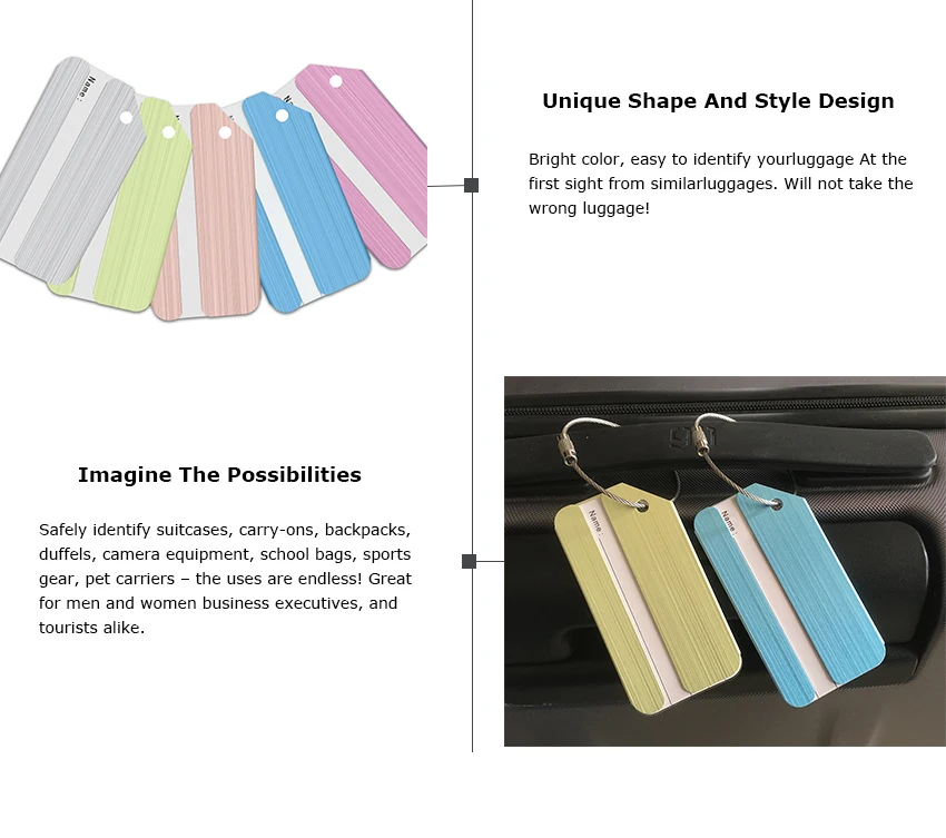 Алюминиевый сплав Круизный самолет багажная бирка багажная этикетка Дорожный чемодан идентификатор с кольцом для ключей открытый инструмент A170