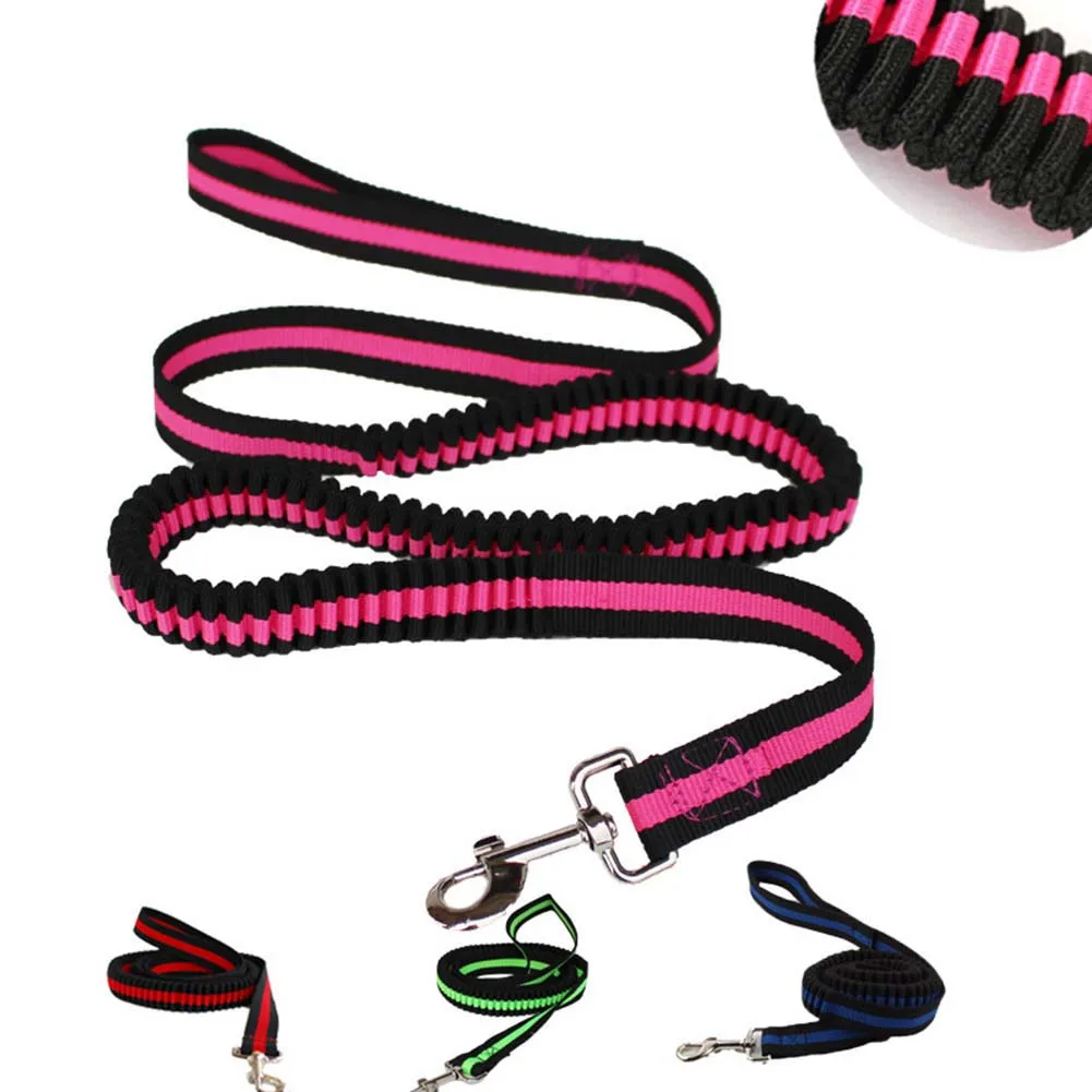 

4 Color Hands Free Dog Leash For Running Walking Hiking Elastic Bungee Dog Leash With Adjustable Waist Belt New Arrival Fashion