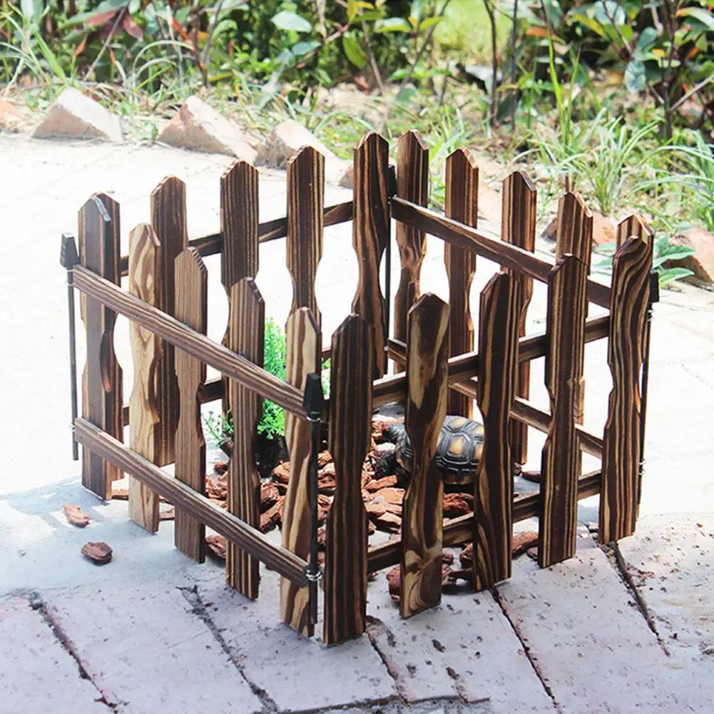 Черепаха забор карбонизированный антикоррозийный деревянный забор рептилия ограда от домашних животных кусок комбинация Крытый Открытый оптом черепаха