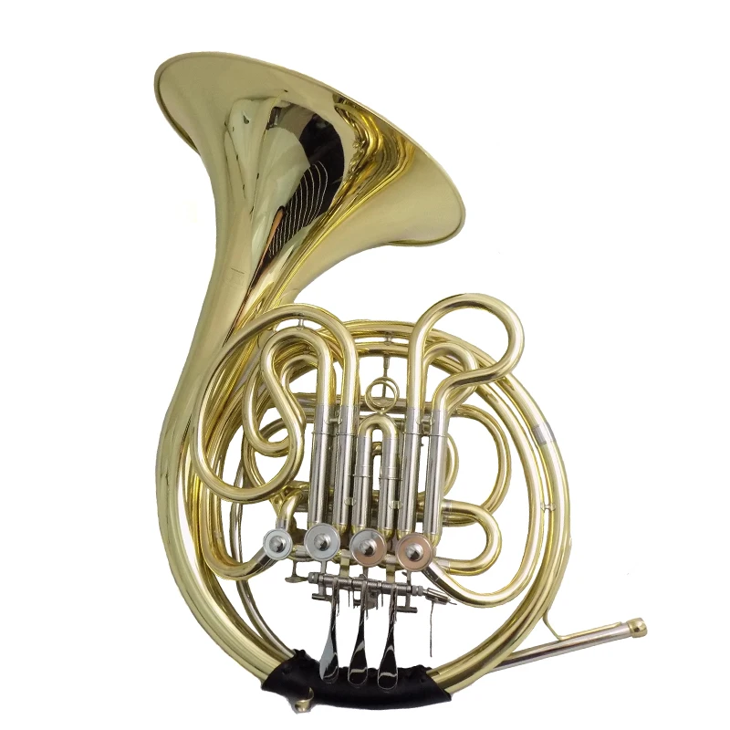 

F/Bb French Horn Musical instruments with case and mouthpiece 4 Valves Double french horns One-piece Bell