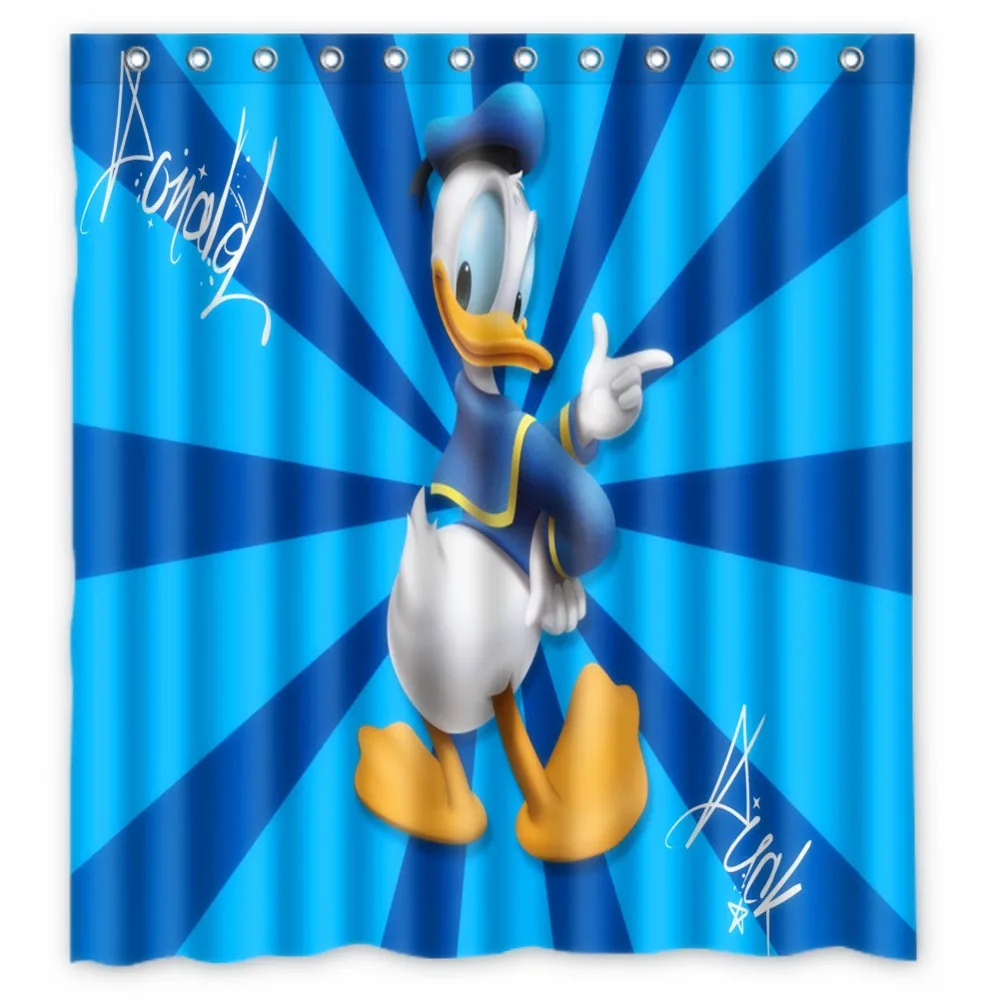 Vixm Shower Curtain Donald Duck Waterproof Fabric Bathroom Curtain 66x72 inchin Shower Curtains