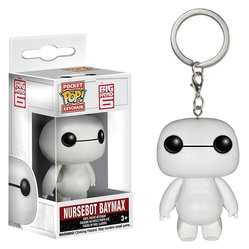 

POP Pocket Pop Keychain Big Hero 6 Nursebot Baymax Action Figure Collection Model Toys for Children Christmas Present Gifts toys