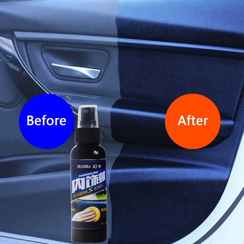 

Dropship 120ml Car Interior Cleaning Waxing Tool Leather Tire-wheel Dedicated Refurbishing Agent Cleaner Auto Car Accessories
