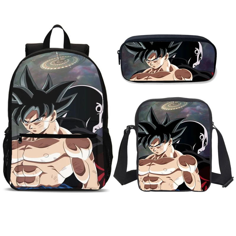 Cartoon Black School Bag Sets Dragon Ball Schoolbag For Teenager Boys Backpack Cool Children Kids School Bookbag Mochila Escolar Cartoon Black School Bag Sets Dragon Ball Schoolbag For Teenager Boys Backpack Cool Children Kids School Bookbag Mochila Escolar
