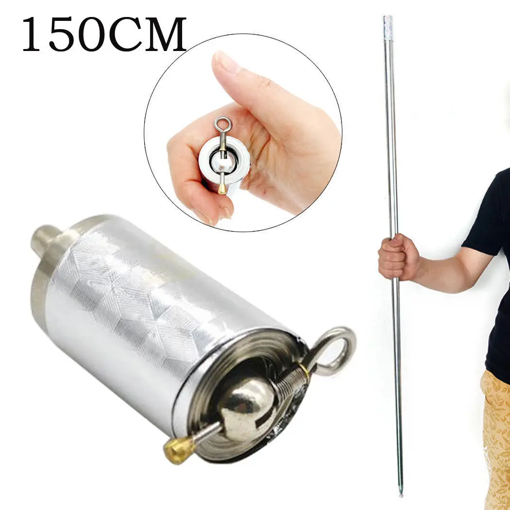 Staff Portable Martial Arts Metal Pocket Outdoor Sport Stainless Steel Silver Magic Pocket Bo Staff- New High Quality