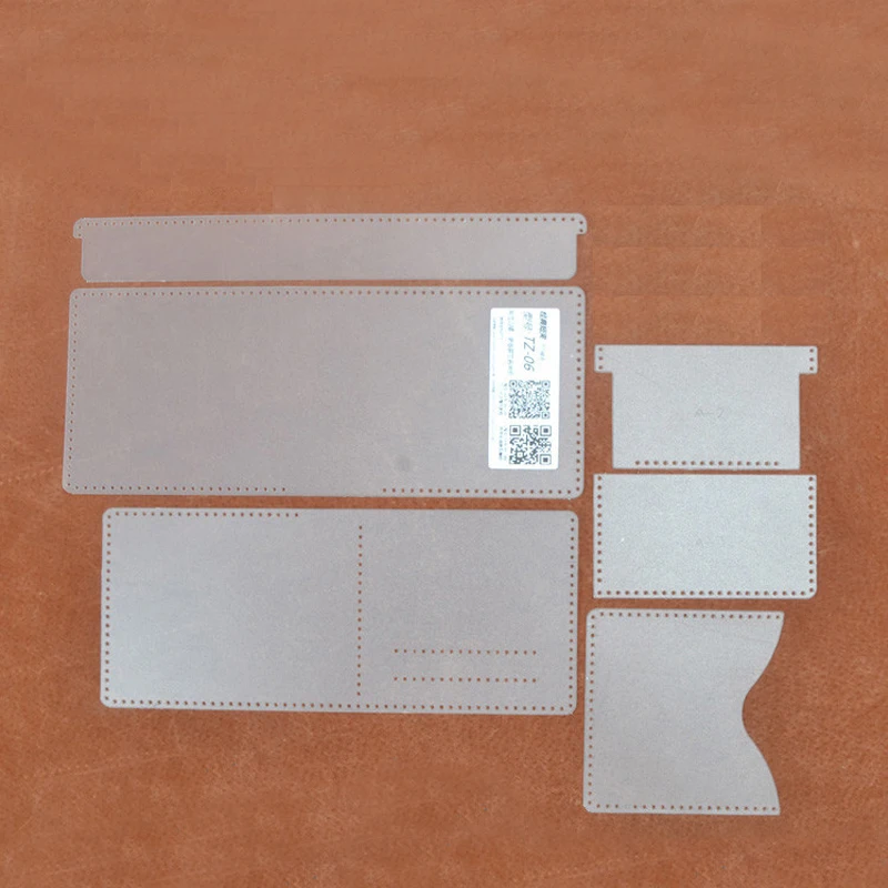 1 Set DIY Folded Leather Wallet Pvc Template Leather Handmade Craft Sewing Pattern Stencil leather tools leather craft tool kit leather craft tools leather craft tool leather craft template