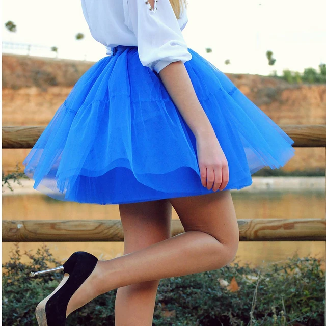 Womens Tulle Skirt Fabric Rolls Custom Made Short Tulle Prom Fashion