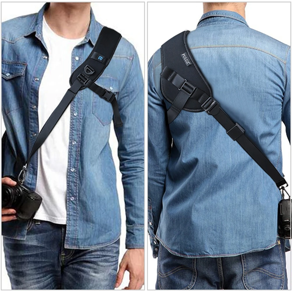 

PULUZ Adjustable ABS Nylon Camera Shoulder Neck Strap Belt Soft Comfortable Camera Strap For Canon/ Nikon SLR Cameras Accessory