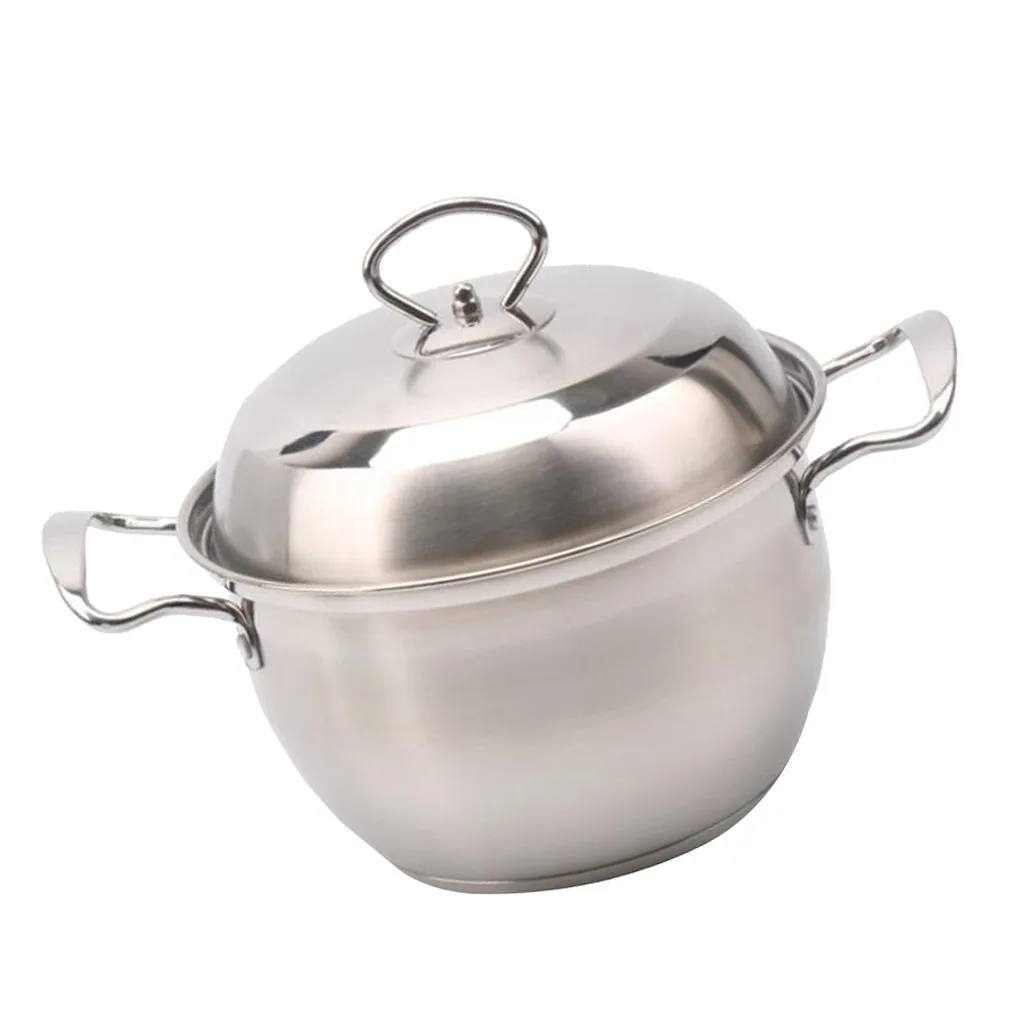 Nonstick Stock Pot Milk Soup Pan Stockpot Saucepan Butter Warmer Lightweight Dishwasher Safe Healthy Coating Stainless Steel