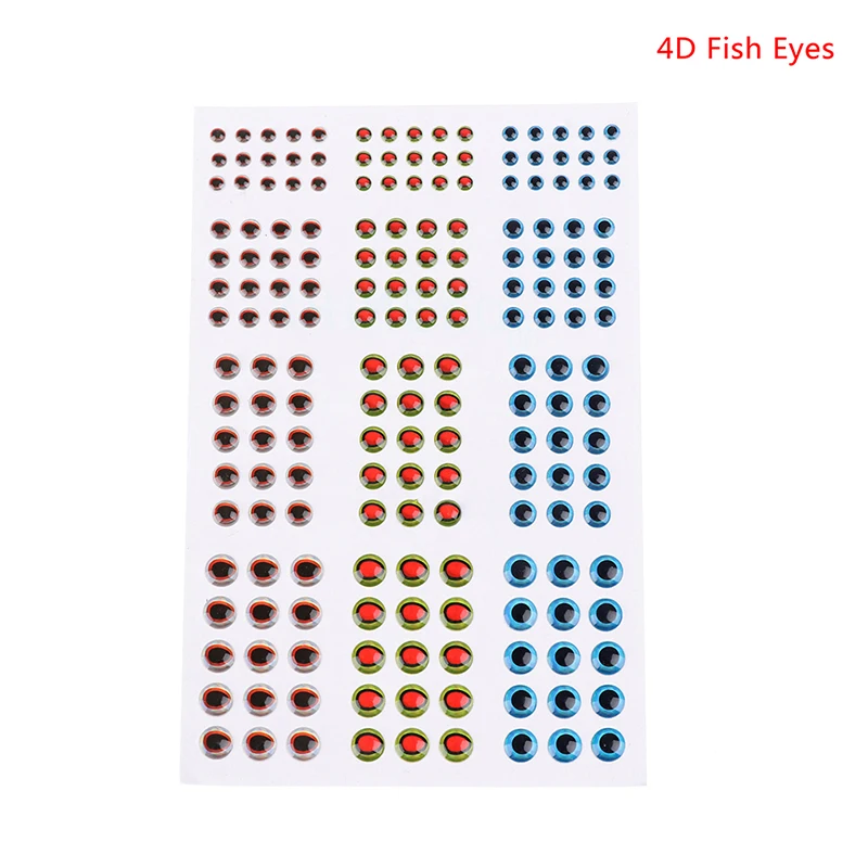 183 шт./72 шт. 2/3/4/5D голографическая Рыбалка глаза для приманки рыбий глаз для мушек растяжки наживки древесины Пластик приманка, встроенный в транспортное средство DIY глаза - Цвет: 4