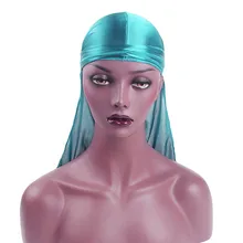 Модные Для мужчин кепки, головной убор в хип-хоп стиле, Шелковый полиэстровый галстук бандана шляпа однотонные яркие Головные уборы Шапки Для мужчин Повседневное уличная регулируемые шапки/PT