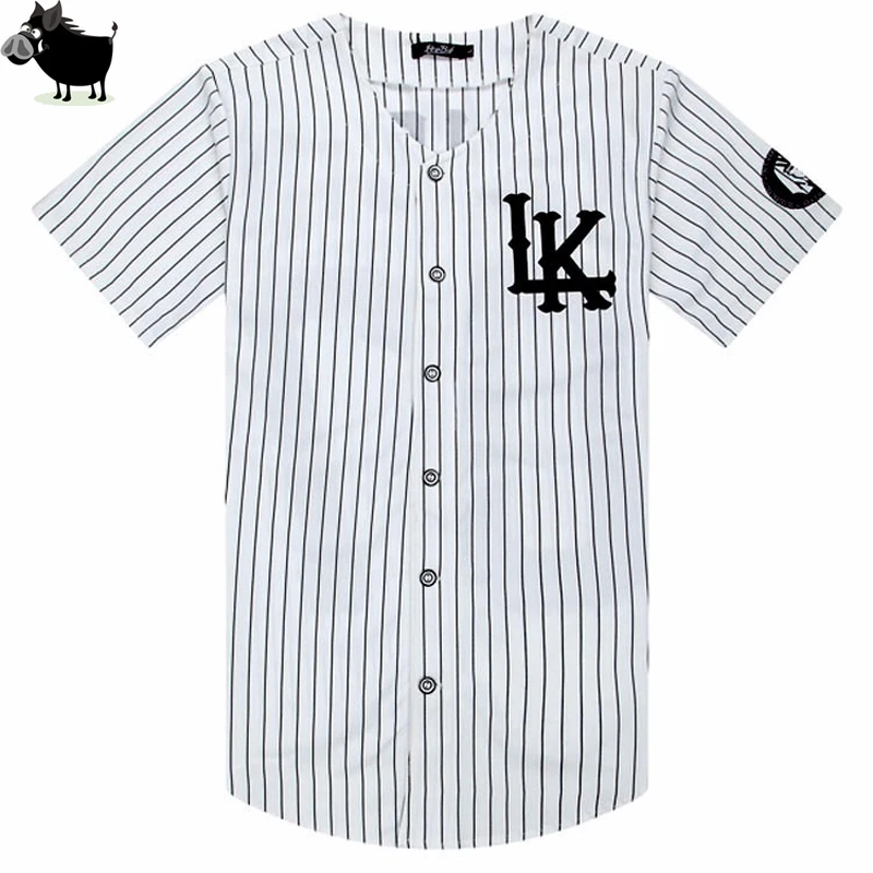 Muži Si Tun Nové 07 Poslední Kings baseballové tričko tyga dresy černé bílé unsex Muži Ženy Hip Hop styly Tees Tops rock rocková trička