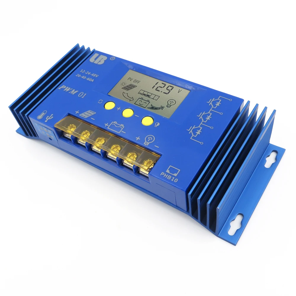 TFT Display 40A/60A 12V/24V/48V MPPT Solar Panel Controller Charge Regulator 