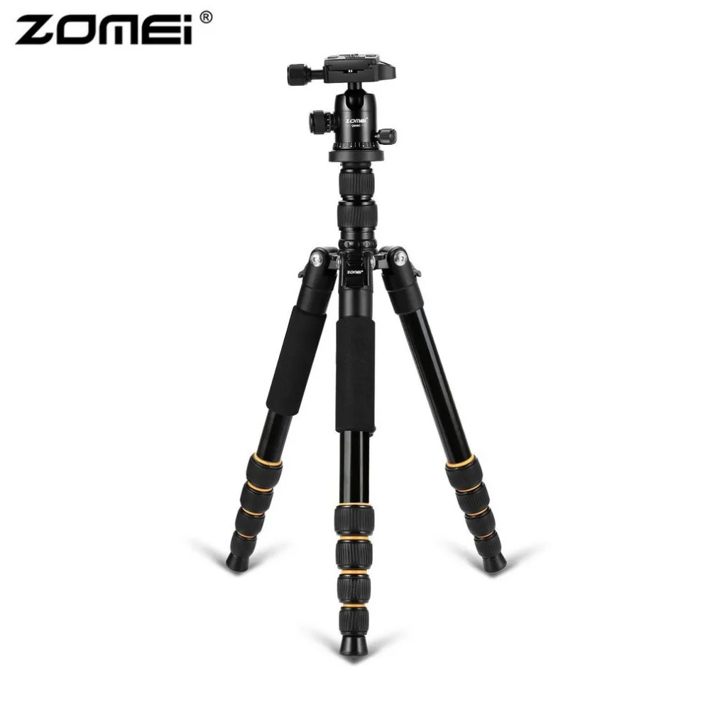 

Zomei Q666 Professional Camera Tripod Lightweight Portable Travel Aluminum Monopod With 360 Degree Ball Head For DSLR Camera