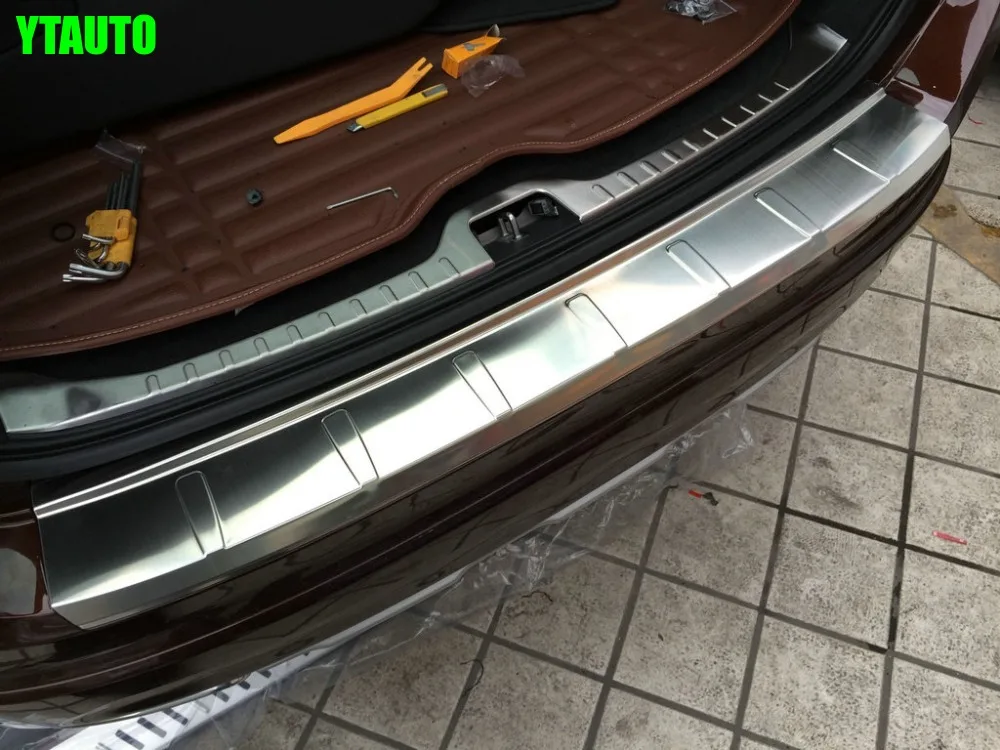 Автомобильный задний бампер защитная накладка для XC60-, нержавеющая сталь, автомобильные аксессуары