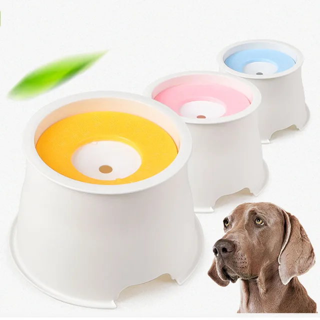 Dog Water Bowl No Spill Water Feeder Dispenser 1000ML(34OZ) Anti Spill/Anti Dust/Anti Choking