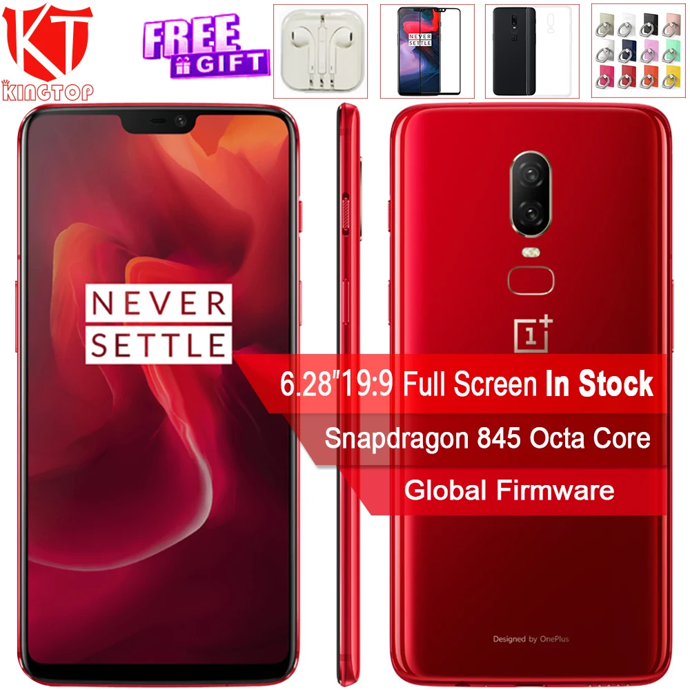 Discount !! 2018 New Oneplus 6 Waterproof Mobile Phone 6.28'' 6/8GB RAM