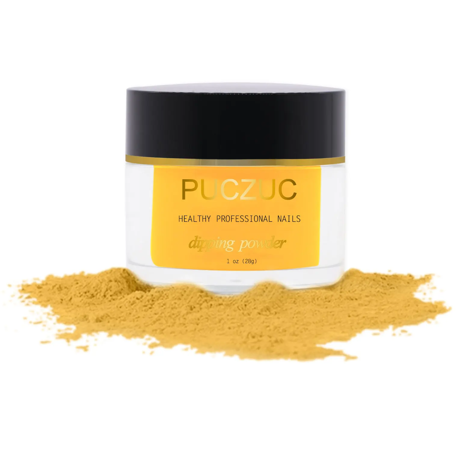PUCZUC 1 OZ Full Set Dipping Powder Base Top Coat Kits DIY Dip Nail Powder Manicure Set Brush Saver Powder - Цвет: P025-1OZ