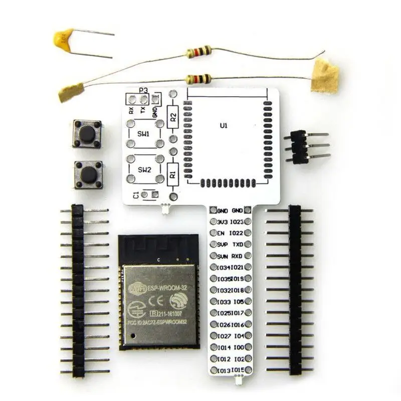 

1set ESP32 ESP-WROOM-32 ESP-32 Rev1 WIFI Bluetooth Breadboard Kit #Hbm0335